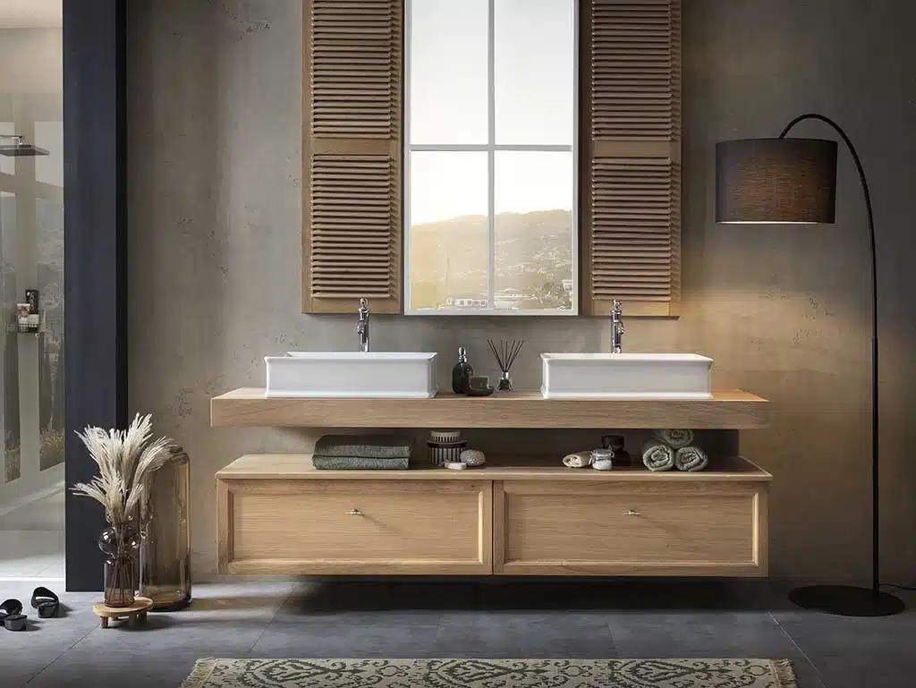 Rustikale Badmöbel aus Holz: Ein natürliches Ambiente für Ihr Badezimmer